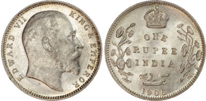 India, EIC, Edward VII (1901-1910), silver Rupee, 1905, Bombay