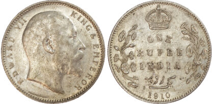 India, EIC, Edward VII (1901-1910), silver Rupee, 1910, Bombay