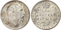 India, EIC, Edward VII (1901-1910), silver Rupee, 1905, Bombay