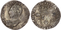 France, Charles IX (1560-1574), silver Teston, 1574-T, Nantes