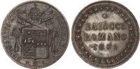 Italy, Papal States, Gregory XVI (1831-1846), copper Baiocco, 1831