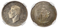 South Africa, George V (1936-1952), silver Proof Shilling, 1950