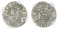 Italy, Genova, silver Denaro - MS 62