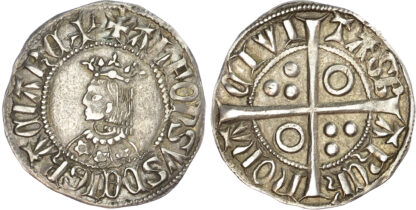 Spain, Barcelona, Alfonso III (1327-1336), silver Croat