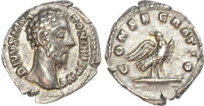 Divus Marcus Aurelius, Silver Denarius