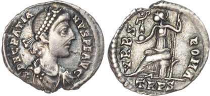 Gratian, Silver Siliqua