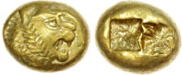 Kingdom of Lydia, Time of Alyattes ‑ Kroisos Electrum Trite