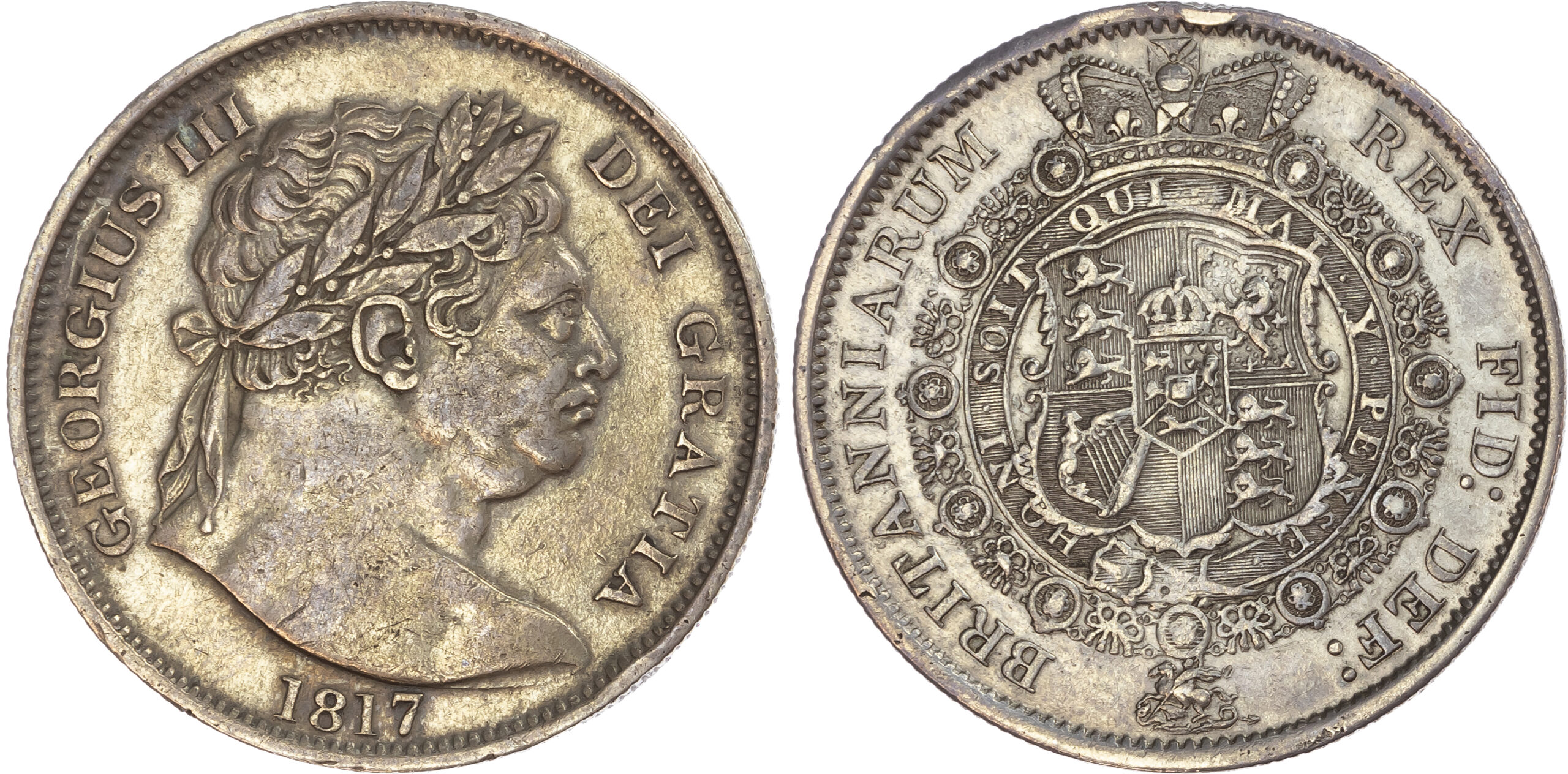 George III, Halfcrown 1817