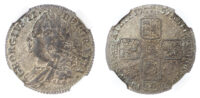 George II, Sixpence, 1757