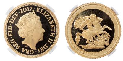 Elizabeth II, Proof Piedfort Sovereign, 2017