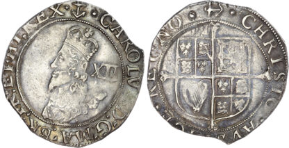 Charles I, Shilling Tower Mint, 1638-1639
