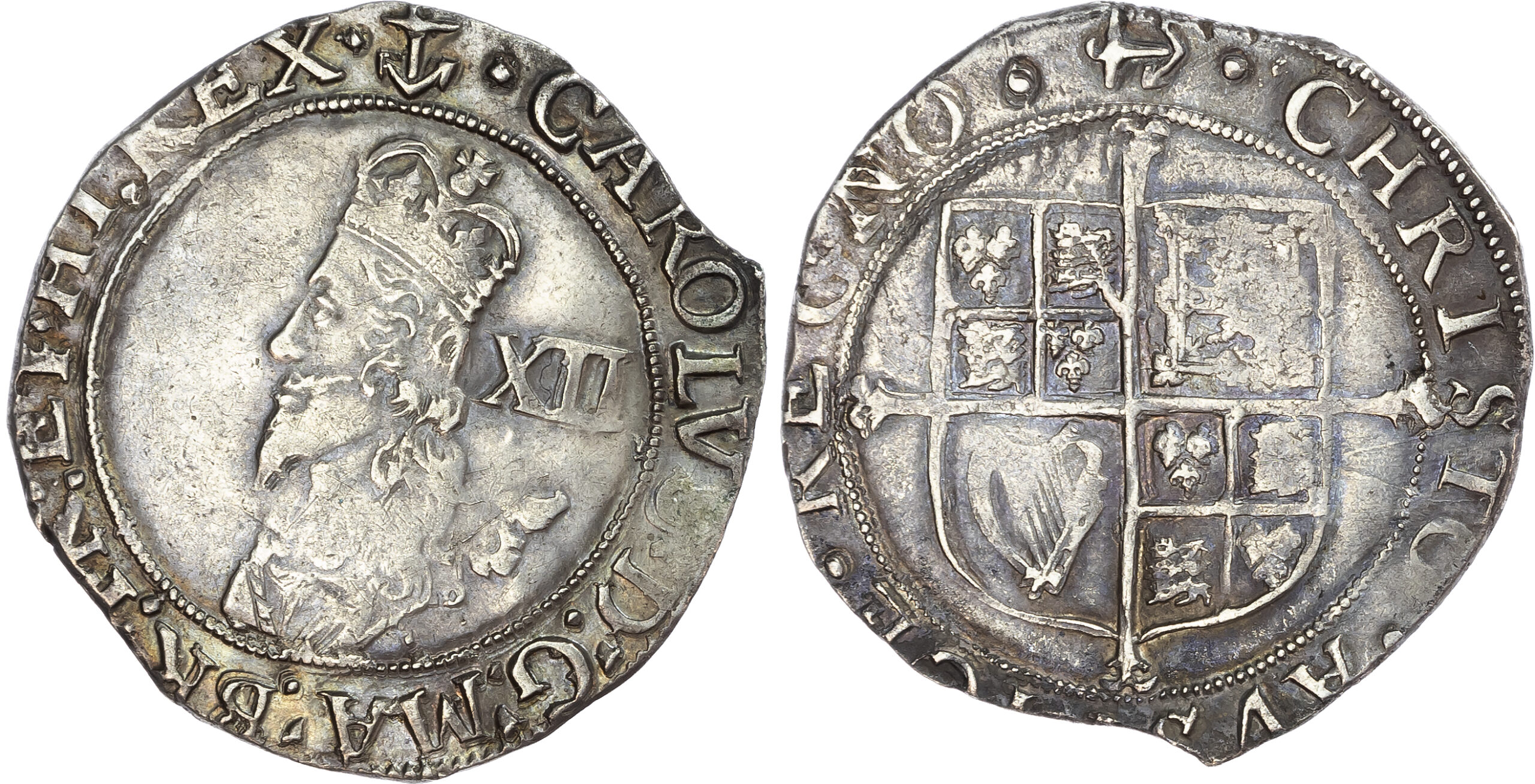 Charles I, Shilling Tower Mint, 1638-1639