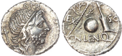 Cn. Cornelius Lentulus, Silver Denarius