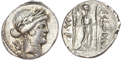 P. Clodius M. f. Turrinus, Silver Denarius
