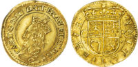 Scotland, Charles I Gold 1/8 Unit or Halfcrown