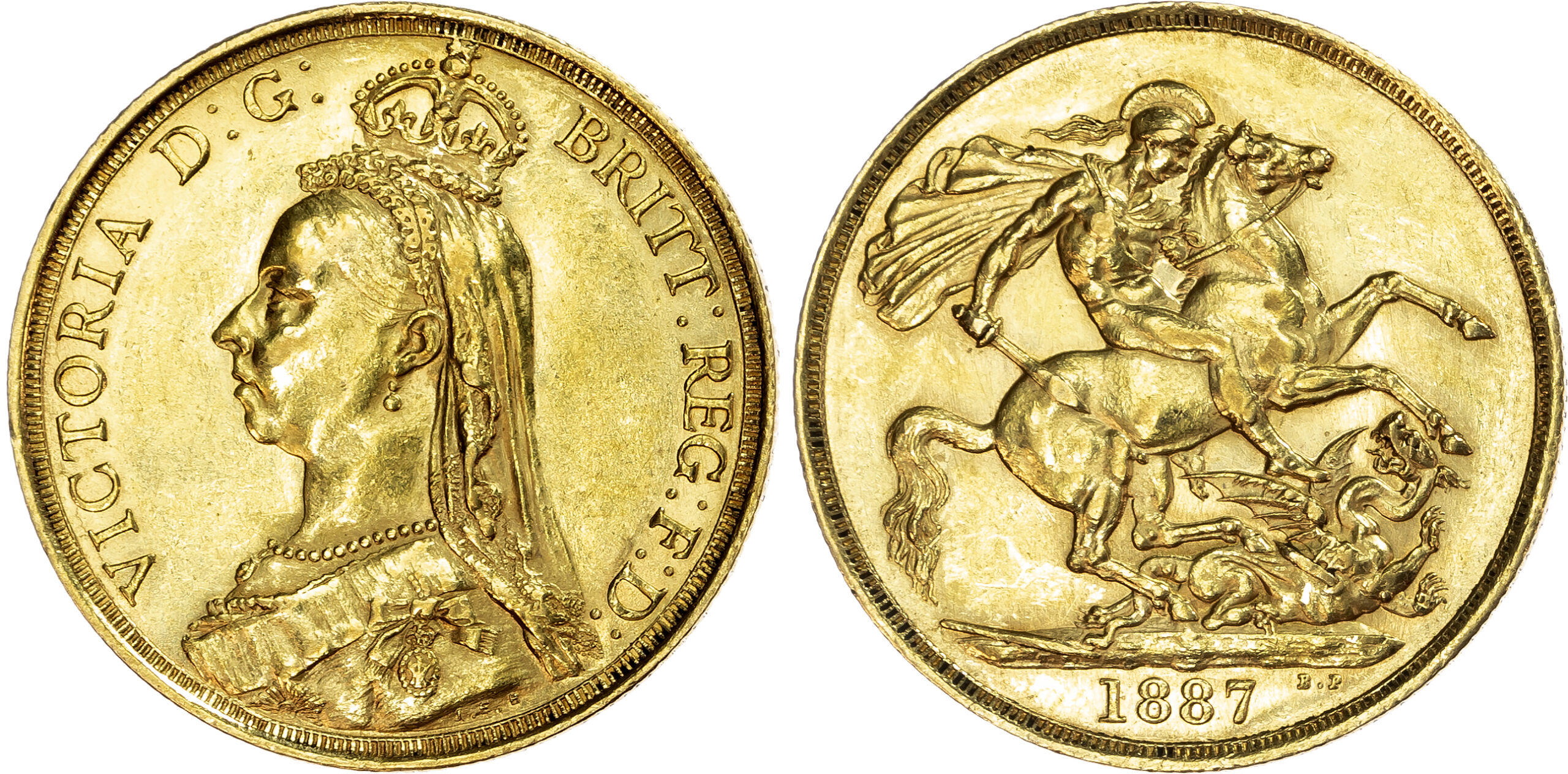 Victoria, Two Pounds, 1887