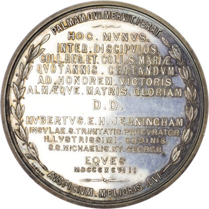 Ireland, Trinity College Dublin, Silver Class Medal, 1908