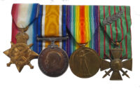 The 1914 Star Croix de Guerre group of 4 to Driver Frank Pippet