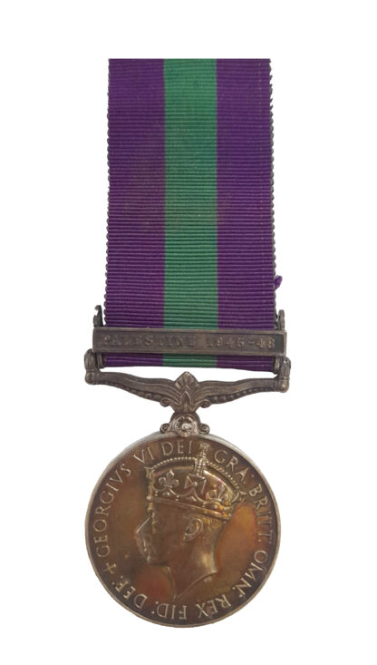 General Service Medal, 1918-62, one clasp, to Rifleman C. J. Cherry