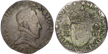 France, Henri III (1574-1589), silver Teston