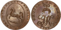 Kent. Brookland, Thomas King, Halfpenny, 1794