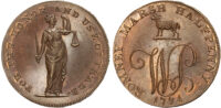 Kent, Dimchurch , William Parris, Halfpenny 1794