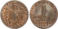 London, Blackfiars, Barnet Guest, Halfpenny, 1795