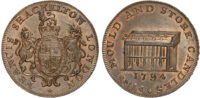 London, Haymarket, Francis Shackleton Halfpenny 1794
