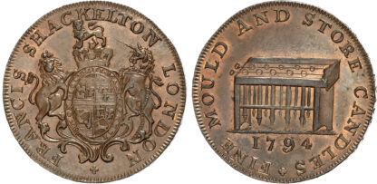 London, Haymarket, Francis Shackleton Halfpenny 1794