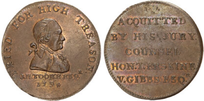 London, Political Series , John Horne-Tooke Halfpenny 1794