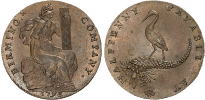 Warks. Birmingham , Birmingham (Copper) Company Halfpenny 1793