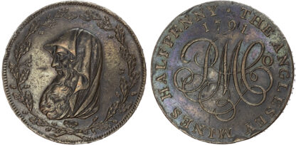 Ang . Amlwch , Parys Mines Co. Halfpenny 1791