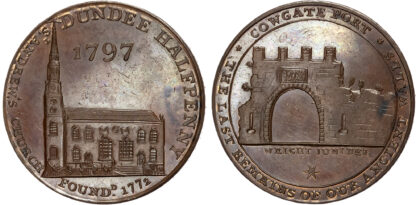 Angus. Dundee , Alexander Swap & Co., Halfpenny 1797