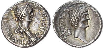 Antony and Cleopatra, Silver Denarius