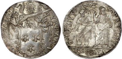 Italy, Papal States, Urban VIII (1623-1644), silver Testone