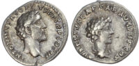 Marcus Aurelius as Caesar, with Antoninus Pius, Silver Denarius
