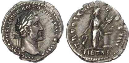 Antoninus Pius , Silver Denarius