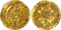 Henry VI (1422-61), First reign, Noble, annulet issue (1422-30), mintmark lis