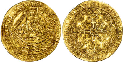 Henry VI (1422-61), First reign, Noble, annulet issue (1422-30), mintmark lis