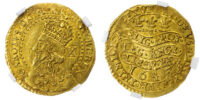 1643 Charles I Oxford Half-Unite - NGC AU58+