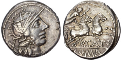 C. Porcius Cato, Silver Denarius