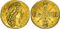 1701 William III Fine-Work Two Guineas - GEF