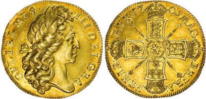 1701 William III Fine-Work Two Guineas - GEF