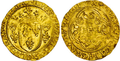 France, Louis XI (1461-1483), Écu d'or à la couronne