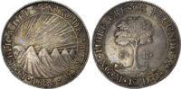 Central American Republic, Guatemala, silver 8 Reales, 1825