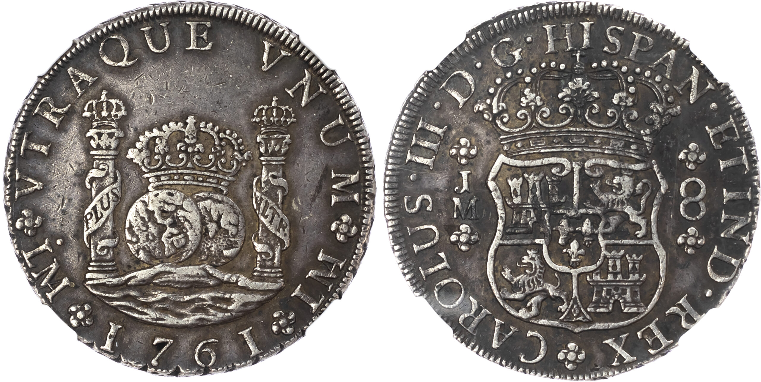 Peru, Charles III (1759-1788), silver 8 Reales, 1761 JM - XF 45