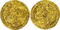Edward IV, First Reign (1461-1470), Light Coinage, Type V/VI, Rose Noble or ‘Ryal’