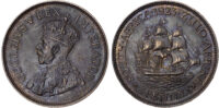 South Africa, George V (1910-1936), bronze Halfpenny, 1923