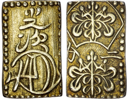 Japan, Meiji (1867-1912), electrum 2 Bu, c. 1868-1869