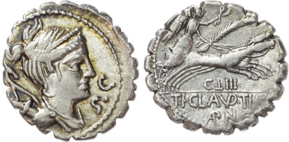 Ti. Claudius Nero, Silver Denarius